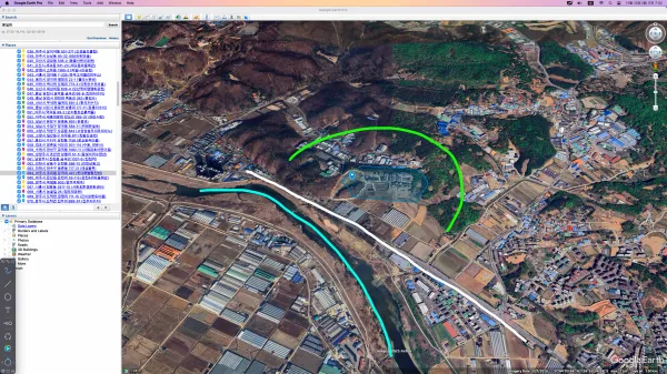 주거독립할지도로 본 봉일천. 가운데 흰 선이 통일로(1번국도)